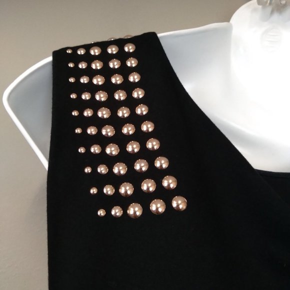 EXPRESS Black Studded Bodycon Party Dress size 6 - Picture 9 of 10